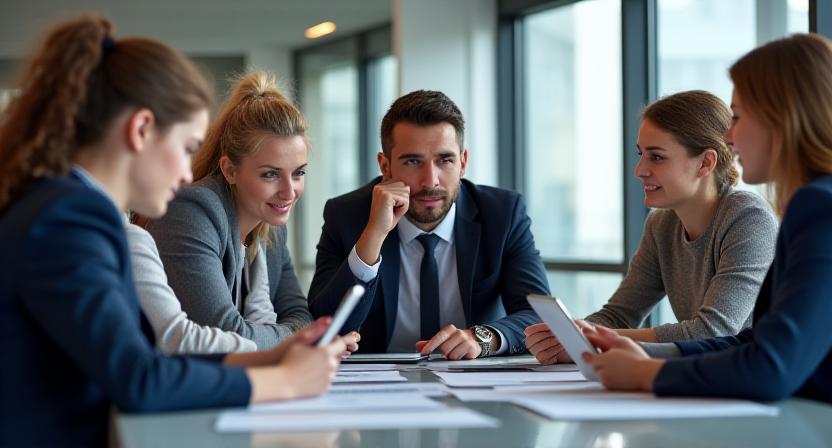 Équipe de Iceberg Ascend en session de travail